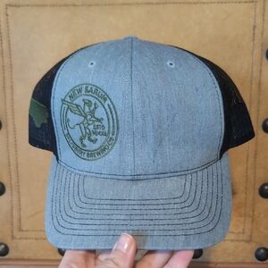 New Sarum Gray and Black Mesh Cap